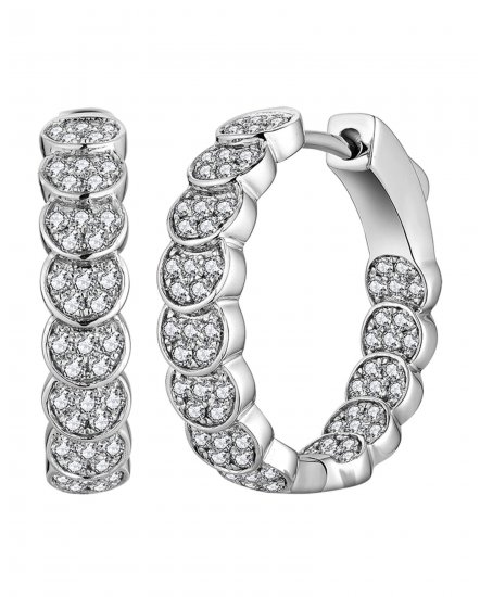 INSIDE OUTSIDE DIAMOND HOOPS (TE1849)