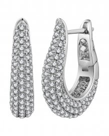 PAVE DIAMOND HOOPS (TE1858)