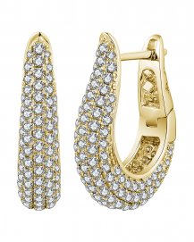 PAVE DIAMOND HOOPS (TE1858)