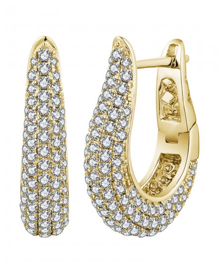 PAVE DIAMOND HOOPS (TE1858)