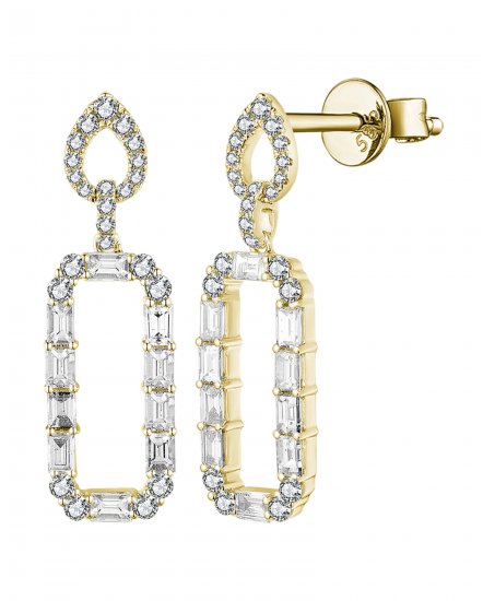OPEN BAR BAGUETTE DIAMOND DANGLING (TE1910)