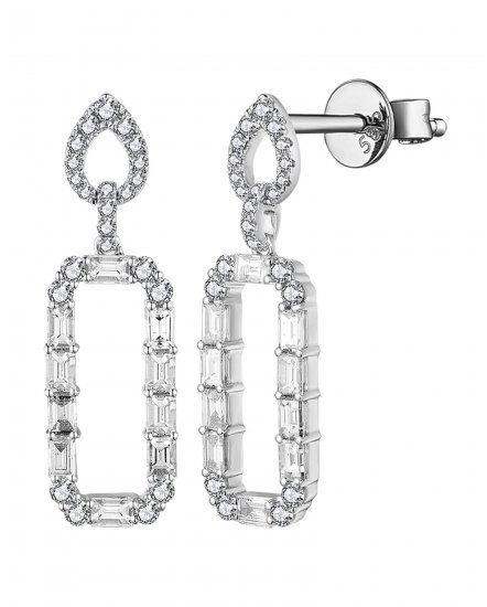 OPEN BAR BAGUETTE DIAMOND DANGLING (TE1910)