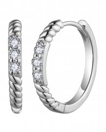 THREE STONE DIAMOND HUGGIES (TE2024)