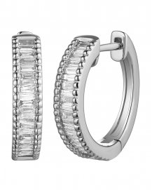 BAGUETTE DIAMOND HOOPS (TE2027)