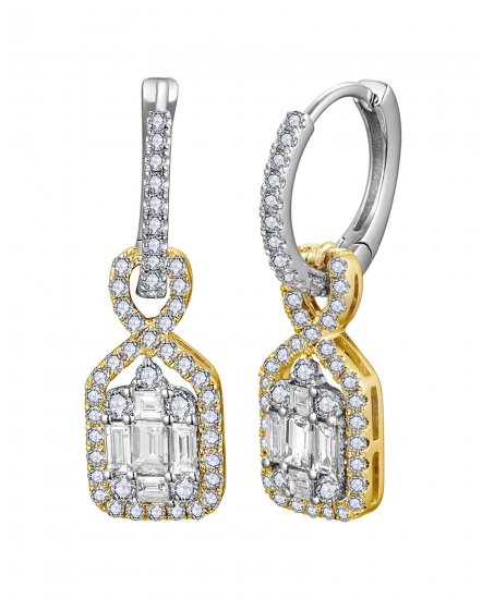 BAGUETTE DIAMOND DANGLING (TE2042)