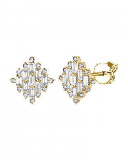 BAGUETTE DIAMOND STUDS (TE2077)