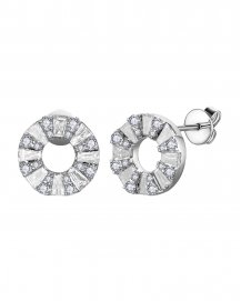BAGUETTE DIAMOND STUDS (TE2120)
