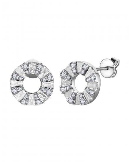 BAGUETTE DIAMOND STUDS (TE2120)