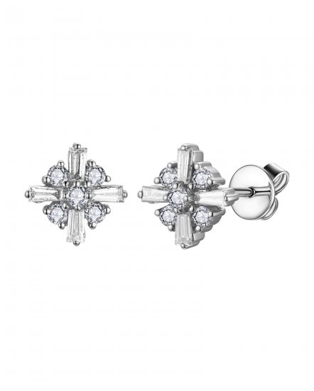 BAGUETTE DIAMOND STUDS (TE2130)