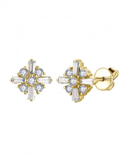 BAGUETTE DIAMOND STUDS (TE2130)