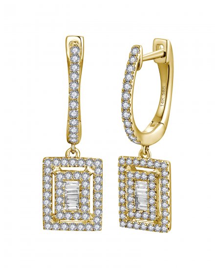 BAGUETTE DIAMOND DANGLING (TE2139)