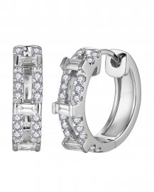 BAGUETTE DIAMOND HUGGIES (TE2140)