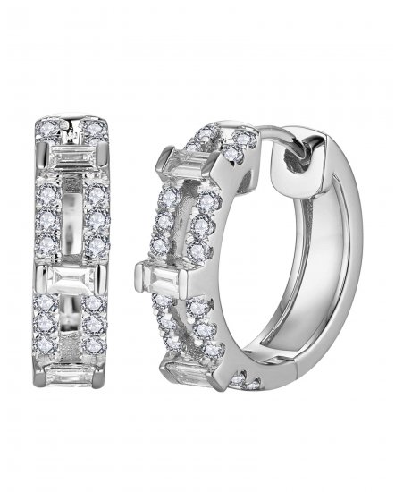 BAGUETTE DIAMOND HUGGIES (TE2140)