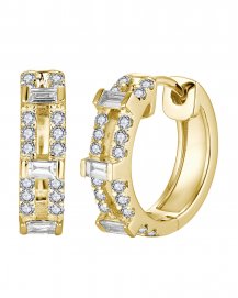 BAGUETTE DIAMOND HUGGIES (TE2140)