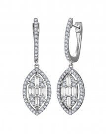 MARQUISE STYLE BAGUETTE DIAMOND DANGLING (TE2143)