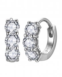 THREE STONE DIAMOND HUGGIES (TE2145C)