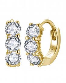 THREE STONE DIAMOND HUGGIES (TE2145C)