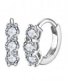 THREE STONE DIAMOND HUGGIES (TE2145)