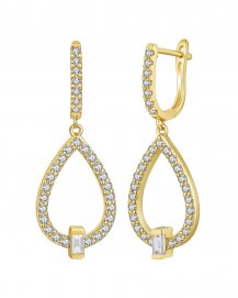 PEAR STYLE DIAMOND DANGLING (TE2182)