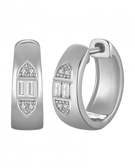 BAGUETTE DIAMOND HUGGIES (TE2193)