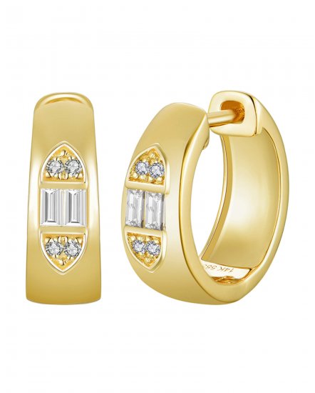 BAGUETTE DIAMOND HUGGIES (TE2193)