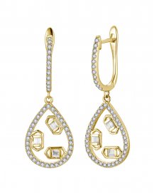 PEAR STYLE DIAMOND DANGLING (TE2209)