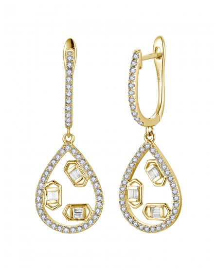 PEAR STYLE DIAMOND DANGLING (TE2209)