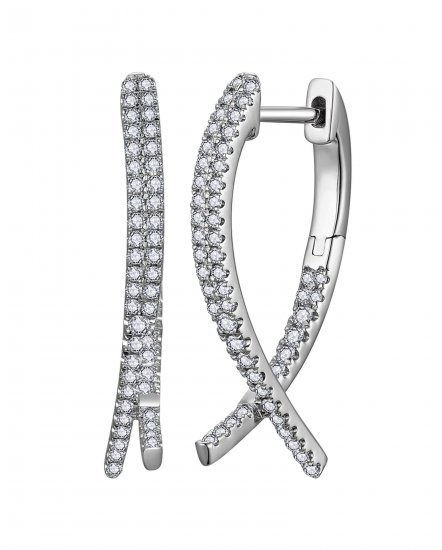 INSIDE OUTSIDE DIAMOND HOOPS (TE2214)