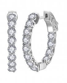 INSIDE OUTSIDE DIAMOND HOOPS (TE2218M)