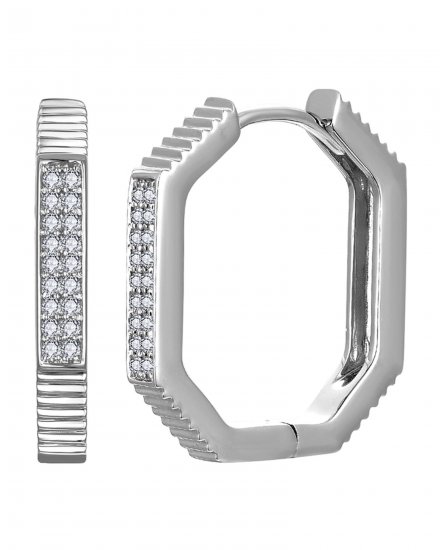 OCTAGON STYLE DIAMOND HUGGIES (TE2251)