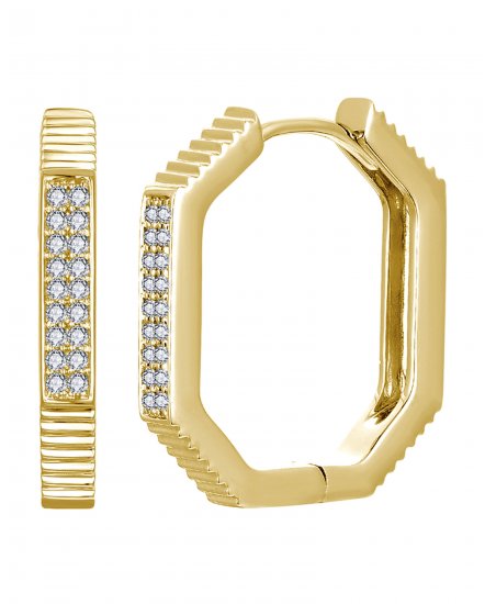 OCTAGON STYLE DIAMOND HUGGIES (TE2251)