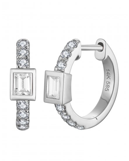 BAGUETTE DIAMOND HUGGIES (TE2523)