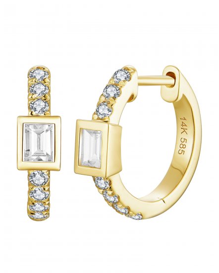 BAGUETTE DIAMOND HUGGIES (TE2523)