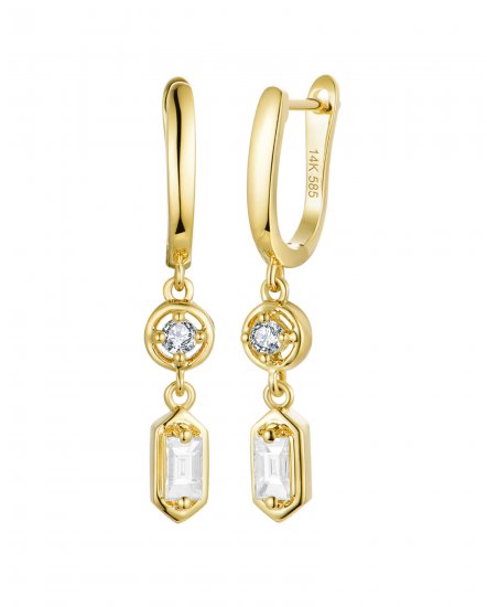 BAGUETTE DIAMOND DANGLING (TE2525)