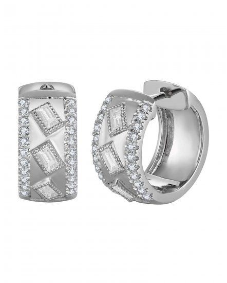 BAGUETTE DIAMOND HUGGIES (TE2539)
