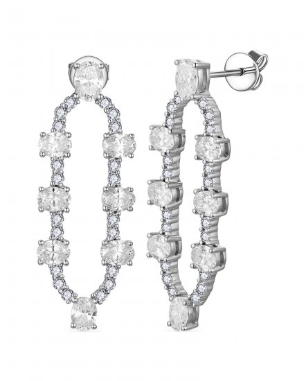 OVAL DIAMOND DANGLING (TE2556)