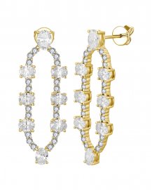 OVAL DIAMOND DANGLING (TE2556)