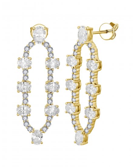 OVAL DIAMOND DANGLING (TE2556)