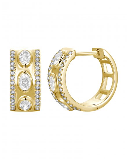 OVAL DIAMOND HUGGIES (TE2702)