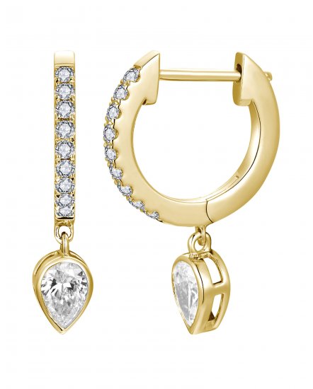 PEAR SHAPE DIAMOND DANGLING (TE2709)