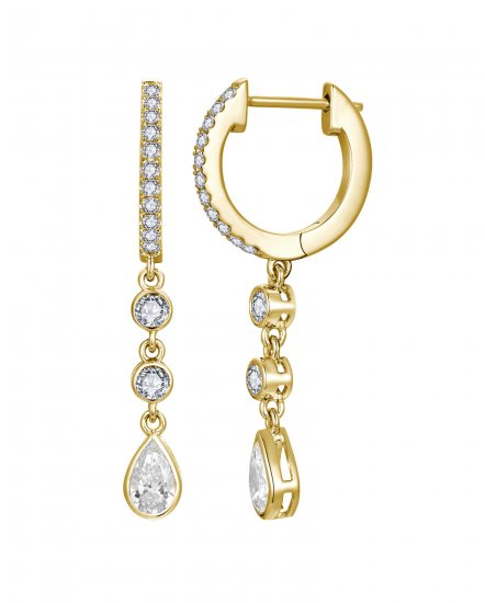 PEAR SHAPE DIAMOND DANGLING (TE2718)
