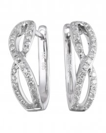 CRISS CROSS DIAMOND HUGGIES (TE294)