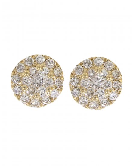 ROUND CLUSTER DIAMOND STUDS (TE324)
