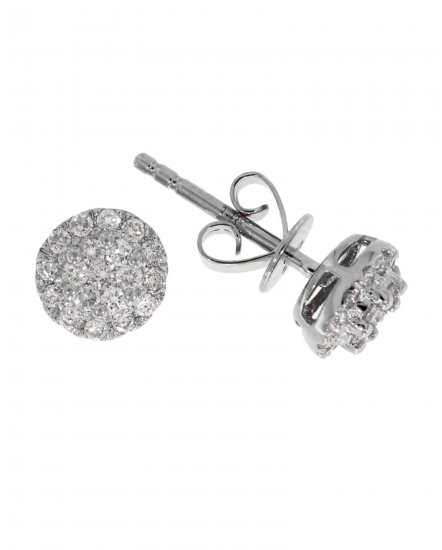 ROUND CLUSTER DIAMOND STUDS (TE324)
