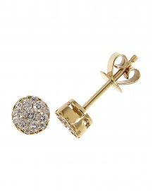 ROUND CLUSTER DIAMOND STUDS (TE437)