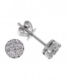 ROUND CLUSTER DIAMOND STUDS (TE438)