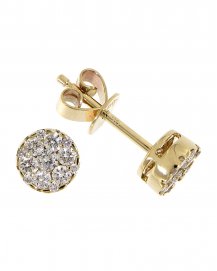 ROUND CLUSTER DIAMOND STUDS (TE438)