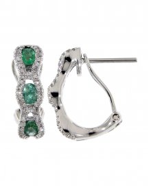 COLORED STONE DIAMOND OMEGA BACK (TE445)