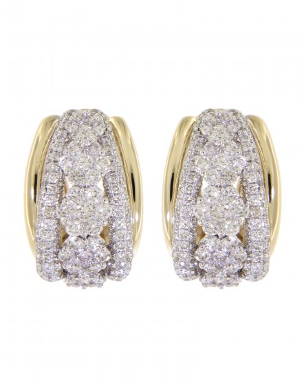 CLUSTER DIAMOND OMEGA BACK (TE459)
