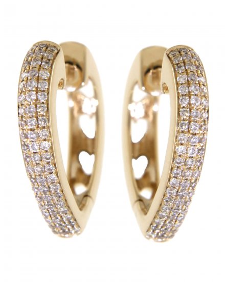 HEART STYLE DIAMOND HUGGIES (TE471)